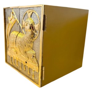 Sagrario Con Expositor De Santísimo 30x30 Cordero