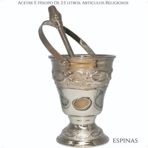 Acetre E Hisopo Litúrgico Articulos Religiosos Agua Bendita