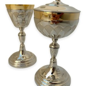 Caliz Y Copon Plateado Para Iglesia O Capilla C01