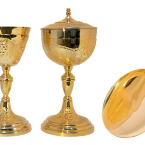 Caliz Copon Y Patena Para Iglesia O Capilla Uvas C309