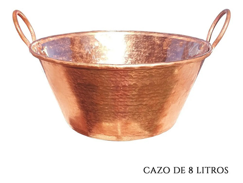 Cazo De Cobre De 8 Litros - Caso De Cobre Para Carnitas