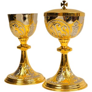 Caliz Copon Y Patena Liturgico Jhs Y Símbolos Litúrgicos C1