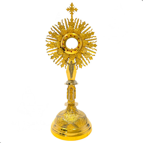 Custodia Eucaristica Ostensorio Cristo Rey Alpaca 85 Cm