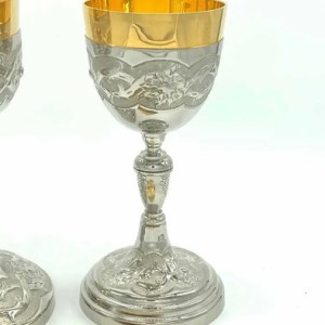 Caliz Y Copon Plateado Rosas C203