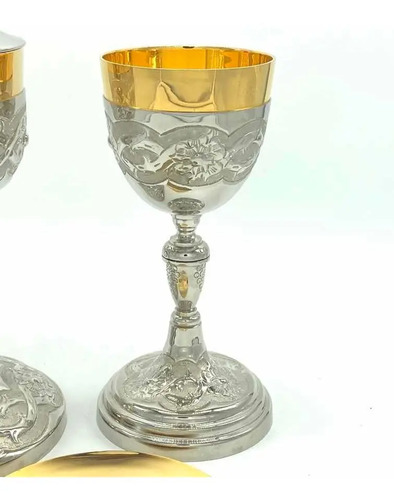 Caliz Y Copon Plateado Rosas C203
