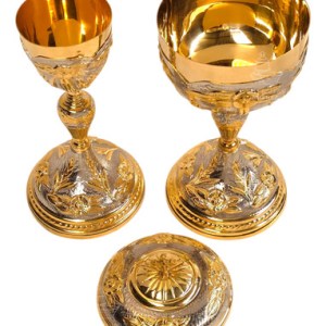 Caliz Copon Y Patena Liturgico Extra Grande