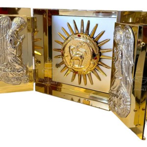 Sagrario Con Expositor De Santísimo 30x30 Cordero
