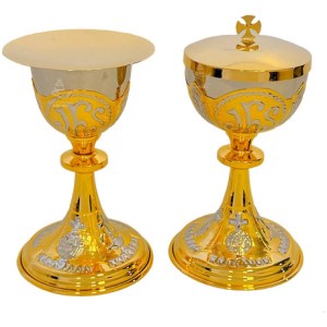 Caliz Copon Y Patena Liturgico Jhs Y Símbolos Litúrgicos C1