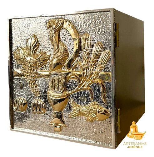 Sagrario Catolico Simbolos Liturgicos 30x30 Cm E1