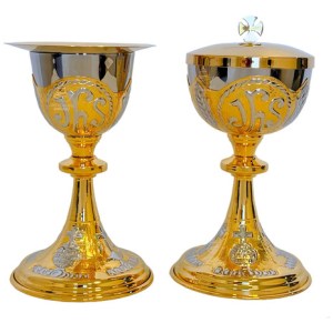 Caliz Copon Y Patena Liturgico Jhs Y Símbolos Litúrgicos C1