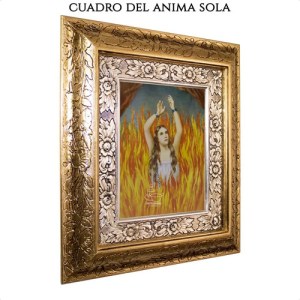 Cuadro Anima Sola 45x40 Cm Combinado Oro Y Plata Oro Y Plata