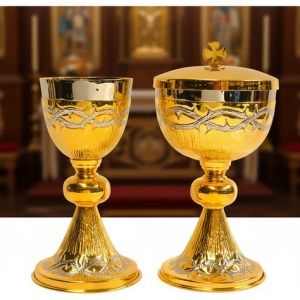Caliz Copon Y Patena Liturgico Espinas C2