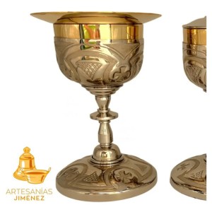 Caliz Y Copon Plateado Cruces