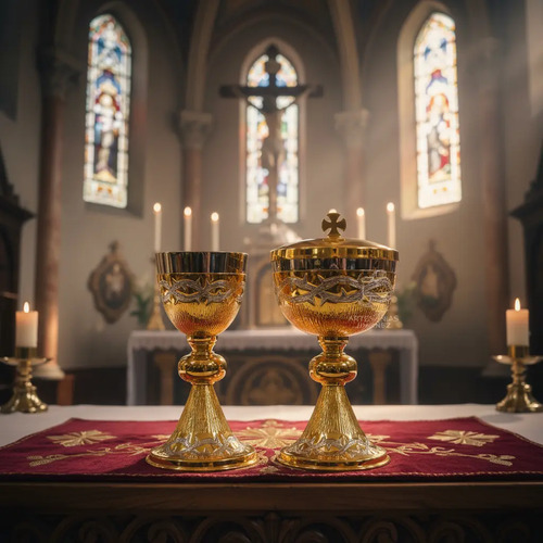 Caliz Copon Y Patena Liturgico Espinas C2