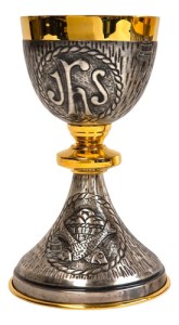 Caliz Copon Y Patena Liturgico Vaso Sagrado D01