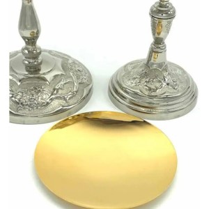 Caliz Y Copon Plateado Rosas C203