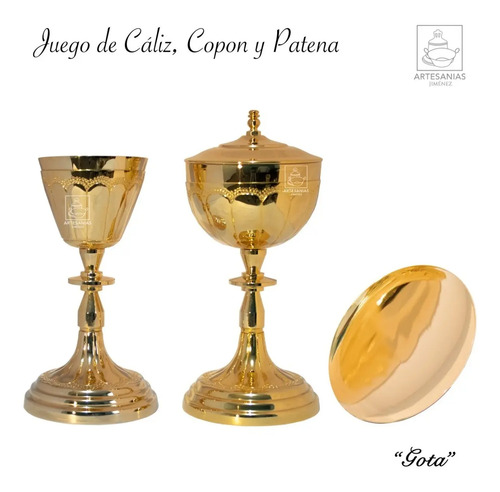 Caliz Copon Y Patena Para Iglesia O Capilla Gota C304