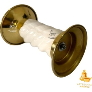 Candeleros De Mesa Para Altar Iglesia Espiral O Caramelo Dorado