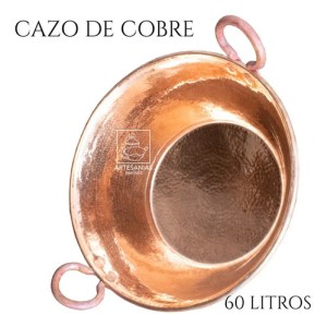 Cazo De Cobre Artesanal Capacidad 60 Litros Grueso