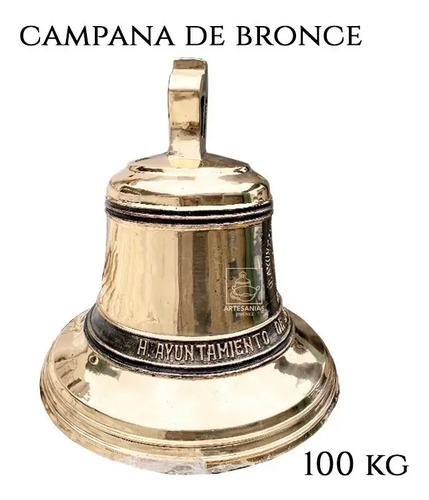 Campana De 100 Kilogramos Cobre Y Bronce, Iglesia, Capilla