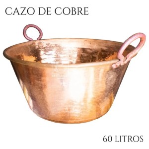 Cazo De Cobre Artesanal Capacidad 60 Litros Grueso