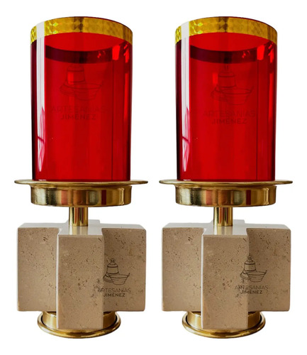 Candeleros De Mesa Para Altar C1 Dorado
