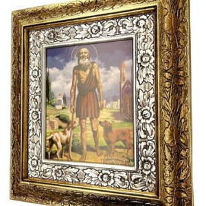 Cuadro Lazaro De Betania 45x40 Cm A#1 Combinado Oro Y Plata Oro Y Plata