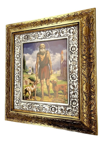 Cuadro Lazaro De Betania 45x40 Cm A#1 Combinado Oro Y Plata Oro Y Plata