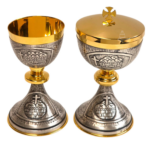 Caliz Copon Y Patena Liturgico Vaso Sagrado D03