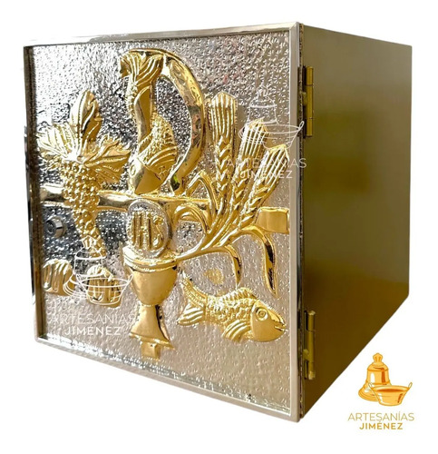 Sagrario Catolico Simbolos Liturgicos 30x30 Cm E1
