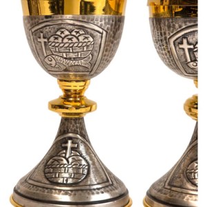 Caliz Copon Y Patena Liturgico Vaso Sagrado D03