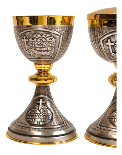 Caliz Copon Y Patena Liturgico Vaso Sagrado D03