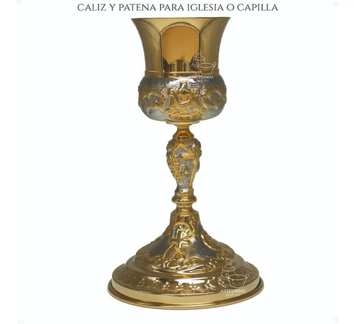 Caliz Para Iglesia O Capilla Con Patena T17 Vaso Sagrado