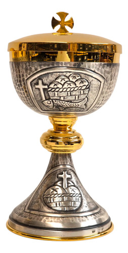 Caliz Copon Y Patena Liturgico Vaso Sagrado D03