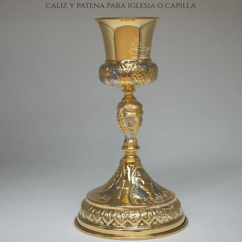 Caliz Para Iglesia O Capilla Con Patena T16 Vaso Sagrado