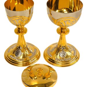 Caliz Copon Y Patena Liturgico Jhs Y Símbolos Litúrgicos C1