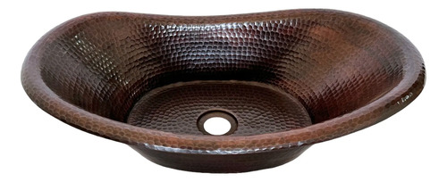 Lavamanos O Lavabo De Cobre Martillado 49x29 Cm Patinado Patinado Cobre Envejecido