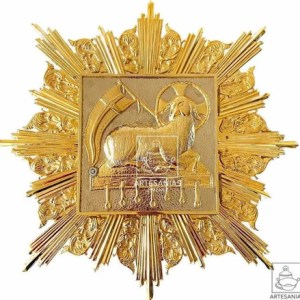 Sagrario De Cordero Con Resplandor 45x45