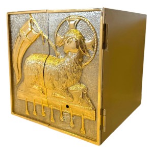 Sagrario Con Expositor De Santísimo 30x30 Cordero