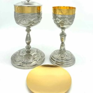Caliz Y Copon Plateado Rosas C203