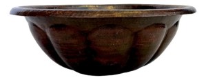 Lavamanos O Lavabo De Cobre Martillado 43 Cm Gajos Patinado Cobre Envejecido Cobre Envejecido
