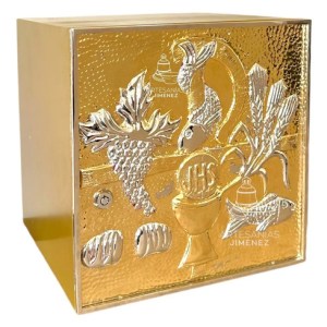 Sagrario Catolico Simbolos Liturgicos 30x30 Cm E2